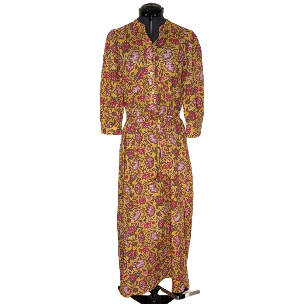 Anthropologie dRA Los Angeles Floral Cassie Shirt Midi Dress